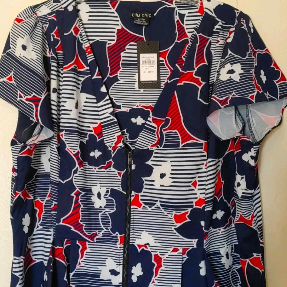 NWY City Chic Tunic Dress L/20